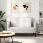 vidaXL Coussin de Dos Blanc 60 x 24 x 50 cm tissu