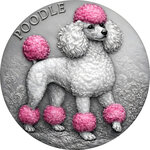 Monnaie POODLE World Canine 2 Oz Argent 2 Guards Truth Guard 2026 (PRÉCOMMANDE)