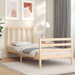vidaXL Cadre de lit sans matelas 90x200 cm bois de pin massif