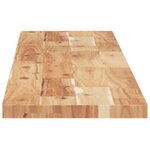 vidaXL Étagères flottantes 2 Pièces 160x20x2 cm acacia massif à l'huile