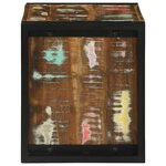 vidaXL Cube Mural Marron 55 x 35 x 40 cm Bois massif de récupération