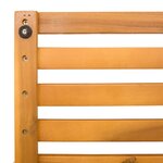 vidaXL Tapis de bain Uni Marron 100 x 53 cm bois