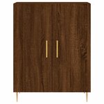 vidaXL Buffet chêne marron 69 5x34x90 cm bois d'ingénierie