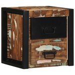 vidaXL Tables de chevet 2 Pièces multicolore 40x35x40cm bois récupération