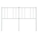 vidaXL Tête de lit métal blanc 150 cm