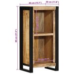 vidaXL Commode de nuit 40x30x80 cm Bois massif de manguier brut