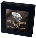 Pièce de monnaie en Argent 1 Dollar g 31.1 (1 oz) Millésime 2026 Deadly Dangerous SABRE-TOOTHED TIGER