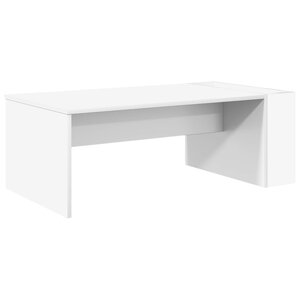 vidaXL Table basse Blanc 95 x 50 x 34 cm Bois d'ingénierie