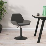 vidaXL Tabouret de bar Gris foncé Velours
