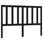 vidaXL Tête de lit Noir 126x4x100 cm Bois massif de pin