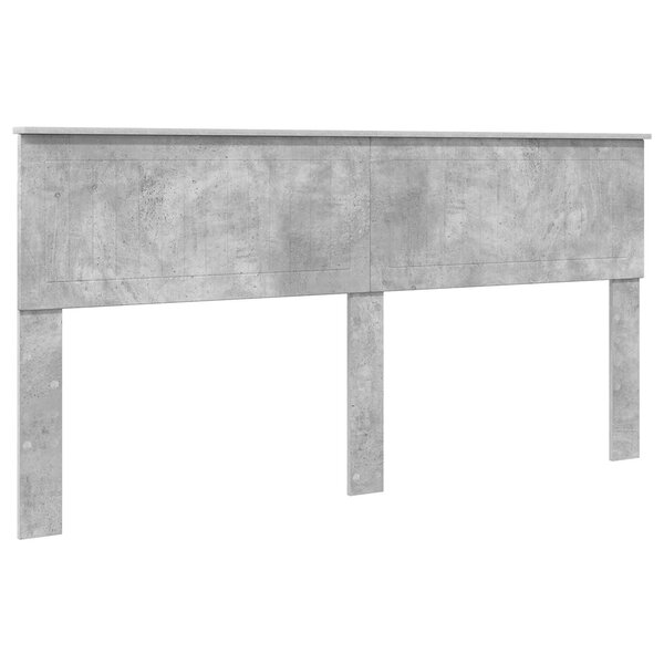 vidaXL Tête de lit Gris béton 180 cm Bois d'ingénierie
