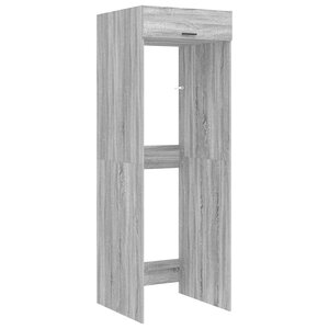 vidaXL Armoire pour machine à laver Gris Sonoma 67 5 x 68 x 200 cm