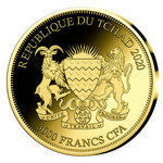 Monnaie MAPLE LEAF Bullion Coins of the World 2020 1/500 Oz Or 3000 Francs Chad (PRÉCOMMANDE)