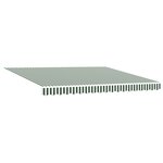 vidaXL Auvent rétractable automatique vert et blanc 400x300 cm