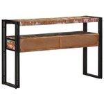 vidaXL Table console 120 x 33 x 75 cm bois de récupération massif