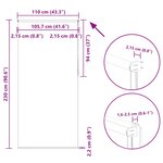 vidaXL Store enrouleur occultant café 110x230cm largeur du tissu