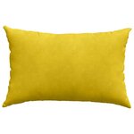 vidaXL Coussins de canapé 2 Pièces Jaune 60 x 40 cm