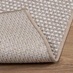 vidaXL Tapis d'intérieur LUGO Crème et Taupe 200 x 200 cm Polyester