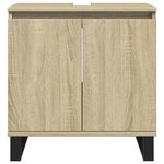 vidaXL Ensemble de meubles de salle de bain 3 Pièces chêne sonoma