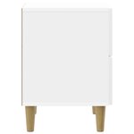 vidaXL Cabinet de chevet avec tiroir Blanc brillant 43 x 34 5 x 48 cm