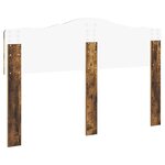 vidaXL Tête de lit Chêne fumé 150 cm Bois d'ingénierie