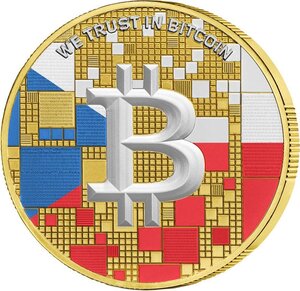Pièce de monnaie en Argent 1000 Satoshi g 21 Millésime 2026 Bitcoin Nations CZECH REPUBLIC