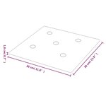 vidaXL Panneaux muraux 12 Pièces Rouge 30x30 cm Similicuir 1 08 m²
