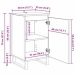 vidaXL Buffet Bois ancien 40 x 35 x 70 cm Bois d'ingénierie