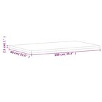 vidaXL Dessus de table 100x60x2 5cm rectangulaire bois massif de hêtre