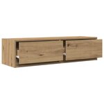 Meuble TV vidaXL en chêne artisan de 100x31x25 5 cm en bois d'ingénierie