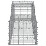 vidaXL Paniers à gabions arqués 8 Pièces 300x50x40/60 cm fer galvanisé