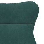 vidaXL Fauteuil relaxant Vert foncé 69 x 74 x 93 cm Velours
