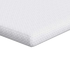 vidaXL Surmatelas Blanc 140 x 200 cm Tissu Jacquard