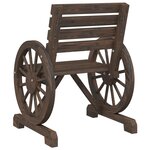 vidaXL Chaises de jardin lot de 2 58x58x78 5 cm bois de sapin massif