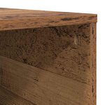 vidaXL Table basse Bois Ancien 80 x 80 x 36 5 cm Bois d'ingénierie