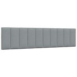 vidaXL Cadre de lit sans matelas Hanko gris clair 200x200 cm tissu