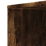 vidaXL Armoire de salle de bain étroite avec roulettes chêne fumé