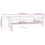vidaXL Lit de jour cappuccino 80x200 cm similicuir