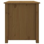 vidaXL Table basse Marron miel 71x49x55 cm Bois massif de pin