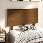 vidaXL Tête de lit Marron miel 124x6x82 5 cm Bois massif de pin