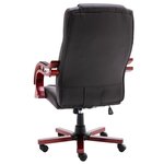 vidaXL Chaise de bureau Marron Cuir véritable