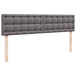 vidaXL Lit ottoman avec matelas & LED Gris 180x200cm similicuir