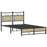 vidaXL Cadre de lit sans matelas chêne sonoma 120x190 cm