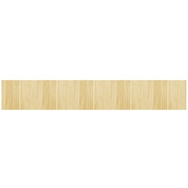 vidaXL Tapis rectangulaire naturel clair 80x500 cm bambou