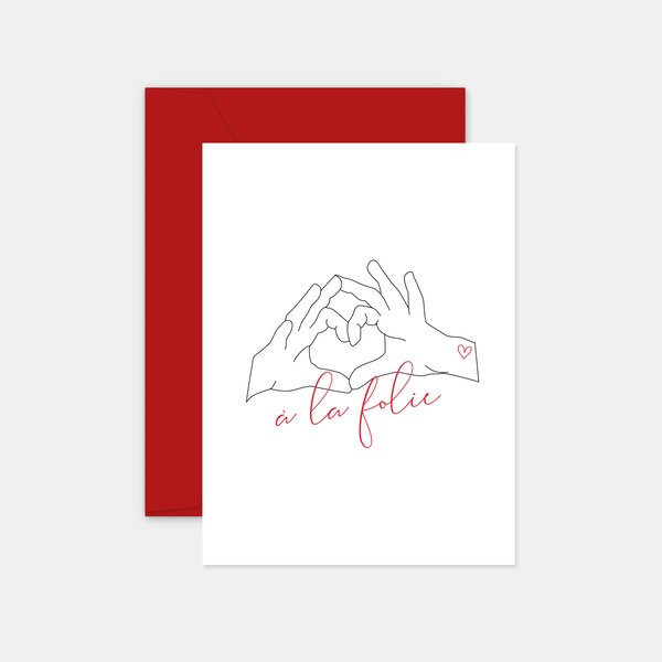 Carte a la folie - les mains