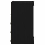 vidaXL Buffet Chêne noir 60.5 x 37 x 67 cm Bois d'ingénierie