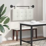 vidaXL Tête de lit suspendue Blanc Simili cuir