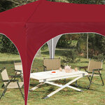 vidaXL Tente de fête pop-up 575 x 288 x 245 cm Bordeaux Tissu Oxford