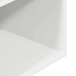 vidaXL Tables de chevet avec tiroir 2 Pièces blanc 35x34x66 5 cm