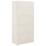 vidaXL Garde-robe Blanc 79 x 40 x 170 cm Tissu